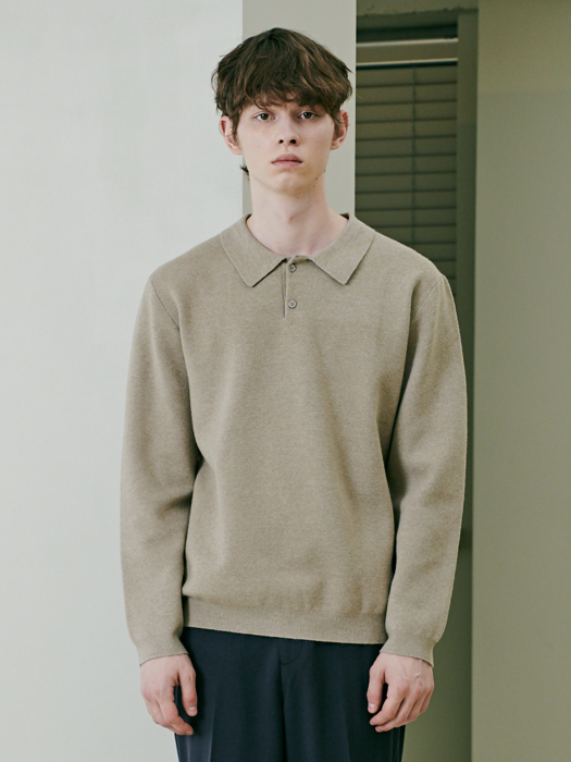 카라넥 풀오버 COLLAR NECK PULLOVER