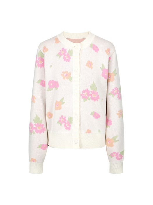 SPRING FLOWER CARDIGAN (CREAM)