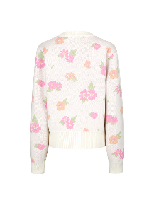 SPRING FLOWER CARDIGAN (CREAM)