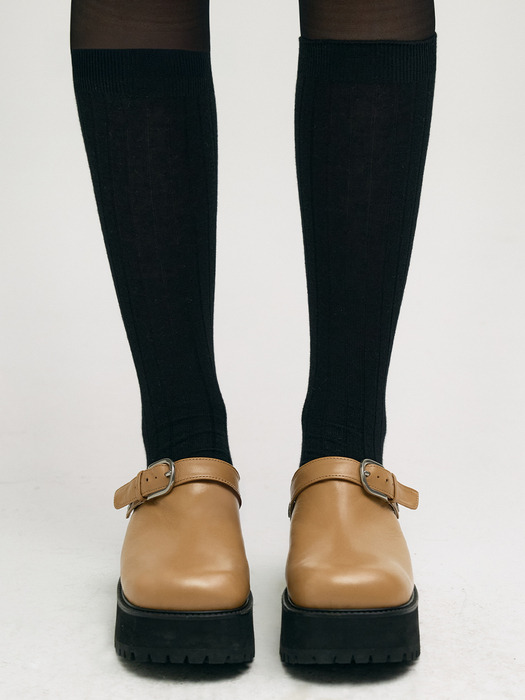 70S CLOGS_camel plain