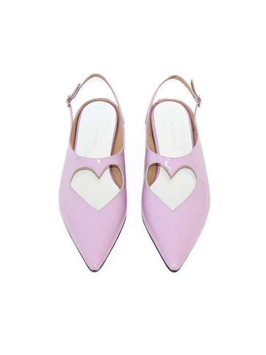 Heart slingback shoes_Pink