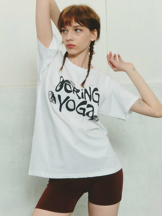 BORiNG YOGa T-shirt [WHITE]