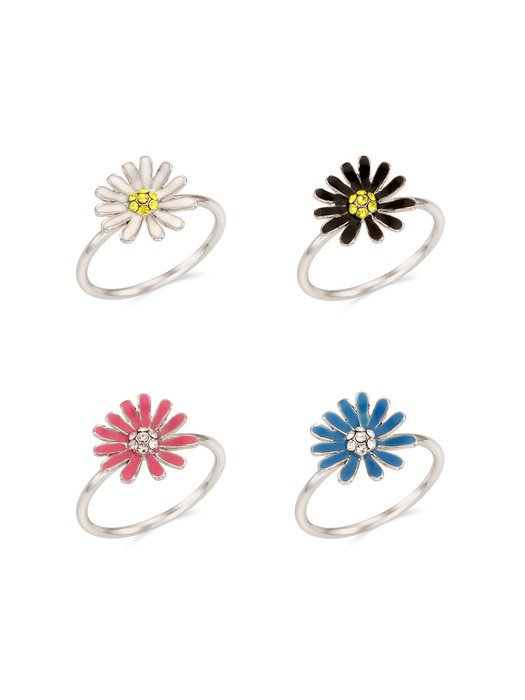 Vivid Mini Daisy Ring_4Color