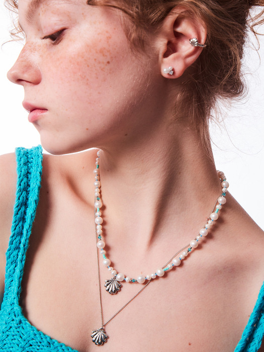 Bubble Pop Shell Pearl Necklace
