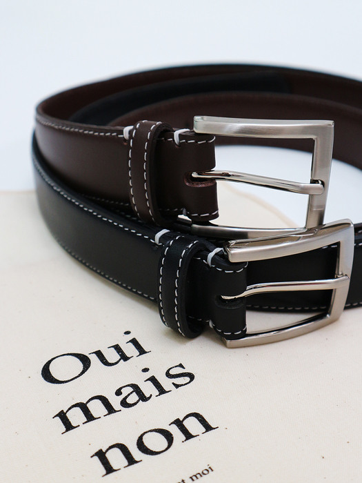 Anderson blanc leather belt