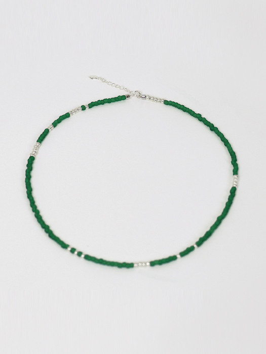 green beads necklace