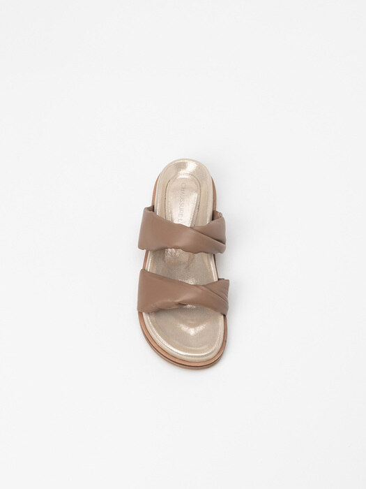 Ceylon Soft Footbed Slides in Tawny Brown