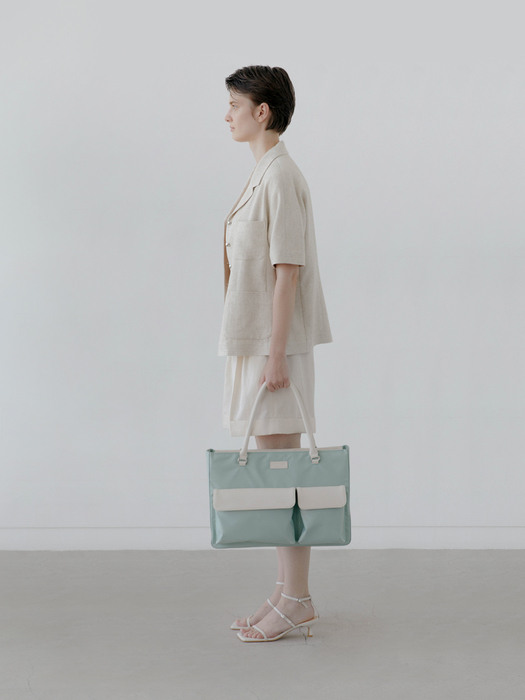 TWO POCKET BAG(MINT CREAM)