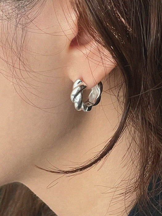 silver925 hold earring
