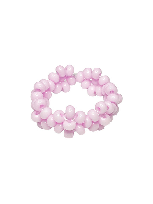 Baby Pink Flowers Beads Ring 비즈반지