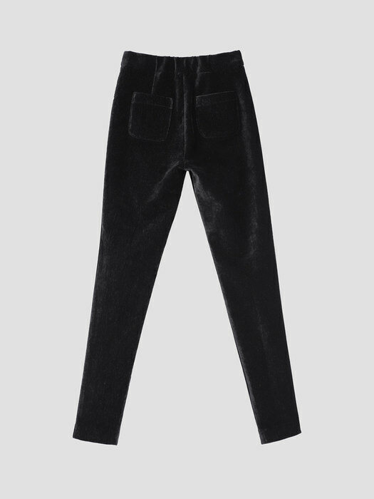 [22FW] Front Slit Jeggings - Black