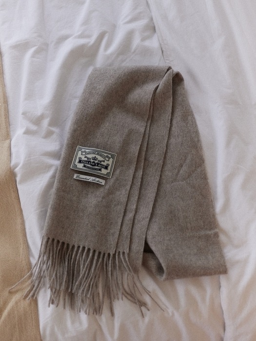 Daily wool muffler - Oat Beige