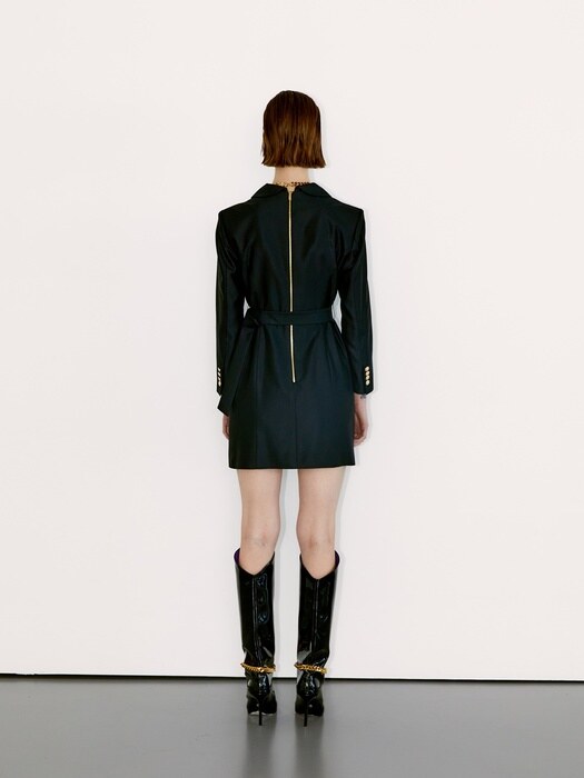 Vivi Tailored Jacket Dress [Black]