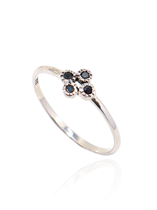 Spinel clover Silver Ring Ir208[Silver]
