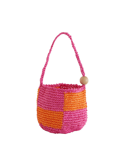 Cube bag_Hot pink