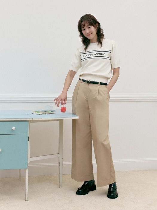 monet jacquard knit - ivory