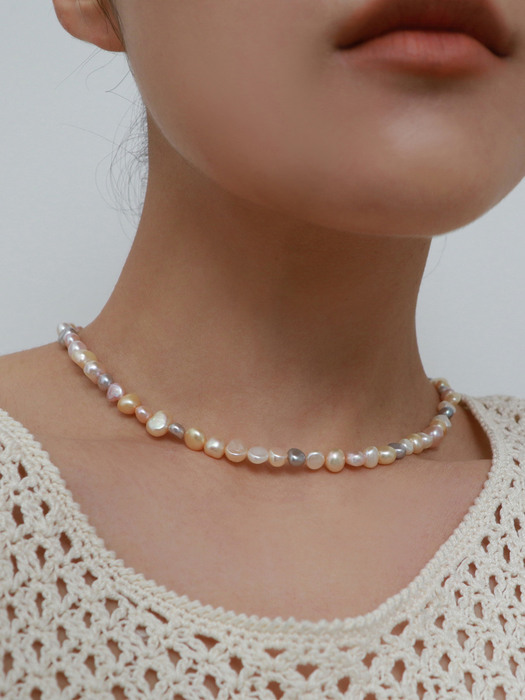colored pearl necklace