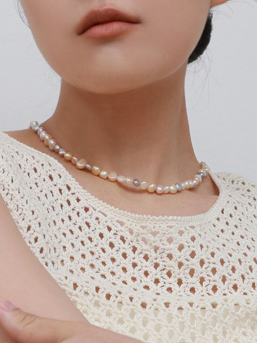 colored pearl necklace