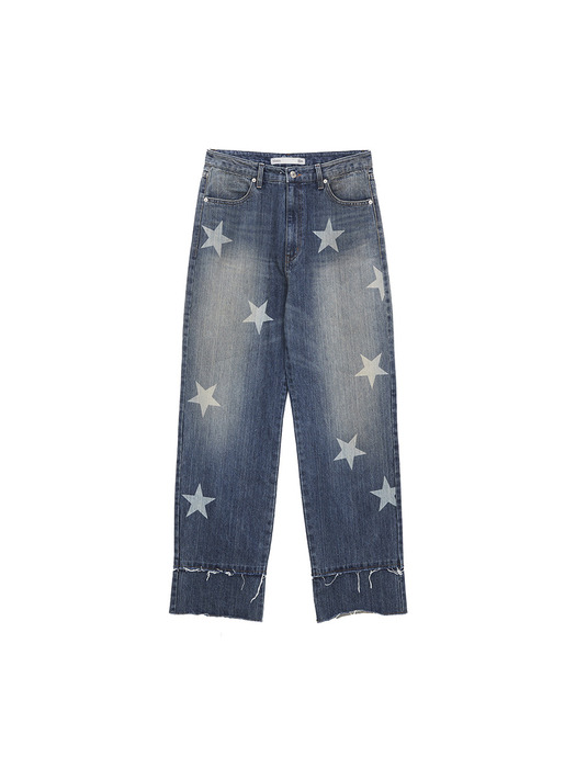 STARLIGHT WASHED DENIM PANTS IN BLUE