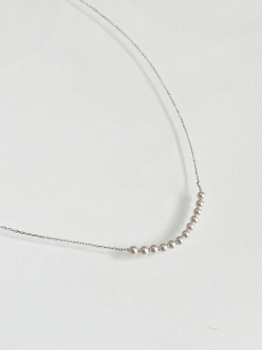 Silver925 Minimal Pearl Necklace