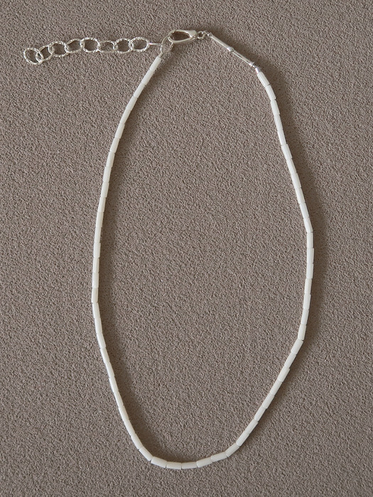 WHITE BAMBOO NECKLACE