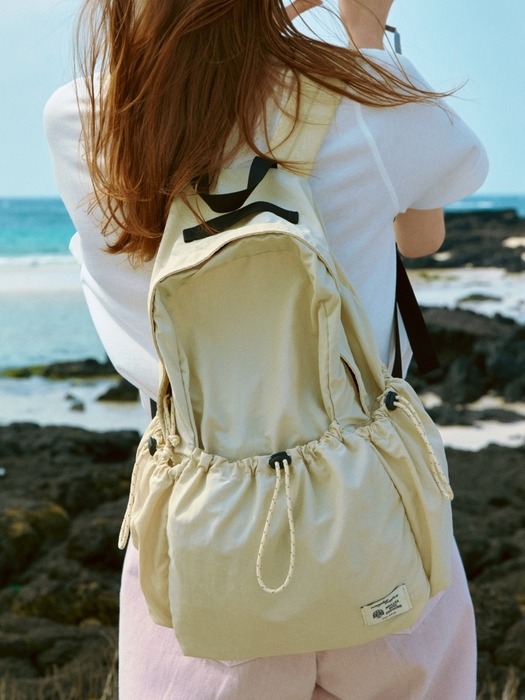 travel backpack - light beige