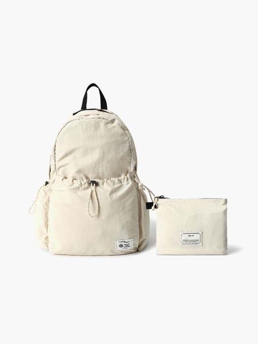 travel backpack - light beige