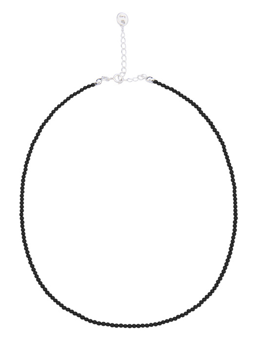 Tiny ball necklace(Onyx)