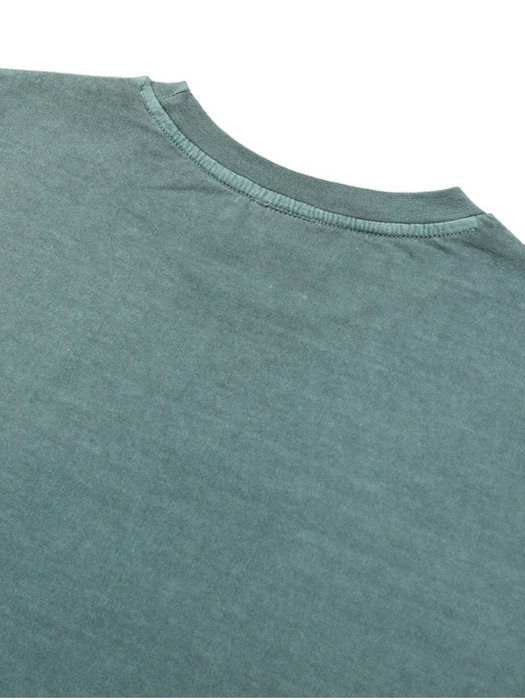 남성 피그먼트 기본 티셔츠[GREEN](UZ7ST13_66)