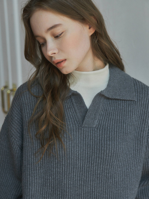 (W)Always Regular Collar Knitwear/4col