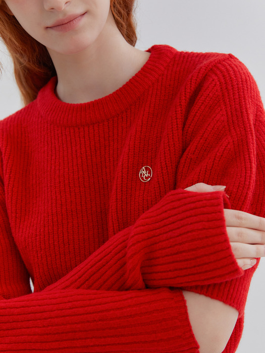 WARMER KNIT SWEATER_RED