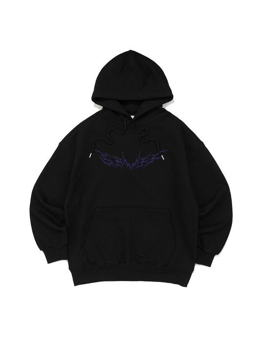 PURPLE BAT HOOD (BLACK)