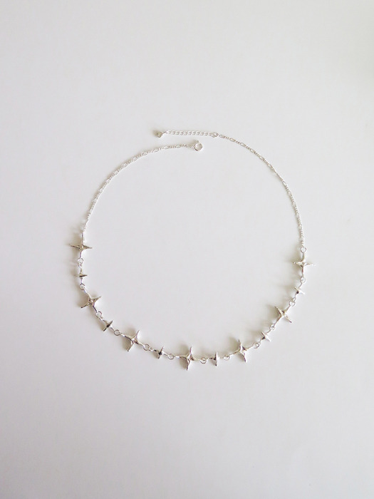 shimmering silver necklace - round type (쉬머링 실버 실버목걸이 - 라운드타입)
