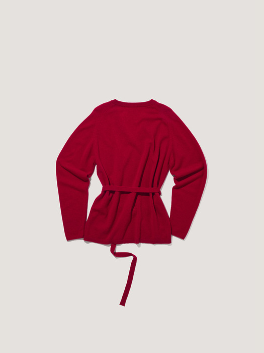 Cashmere Belted Knit Sweater