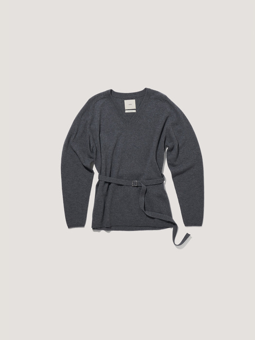 Cashmere Belted Knit Sweater