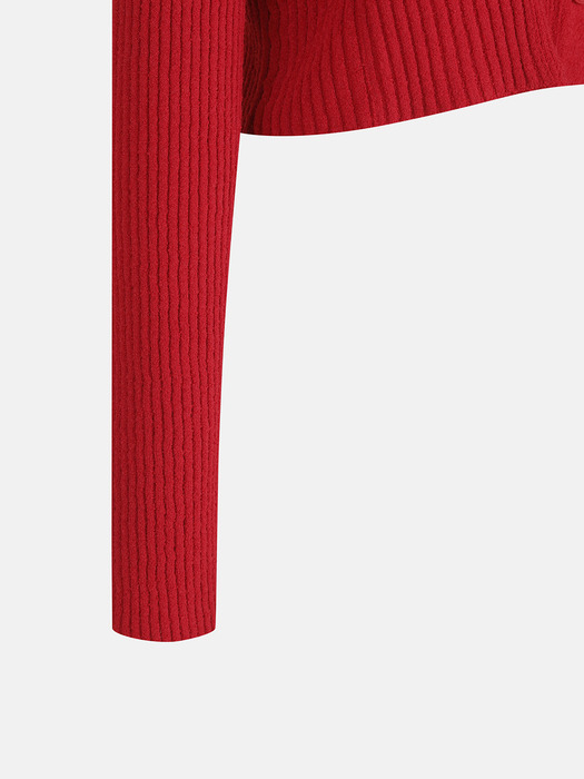 Cropped Length Single Knitwear Cardigan_LFWCM24320REX
