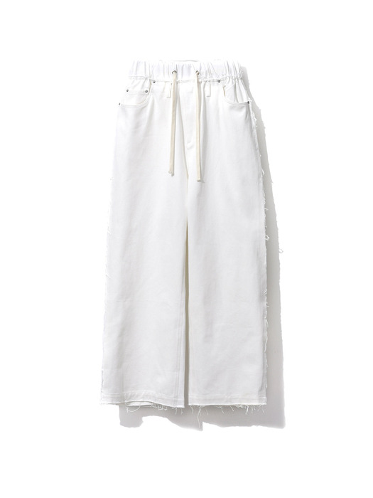 SPLIT-SIDE RELAXED DUAL PANTS_WH