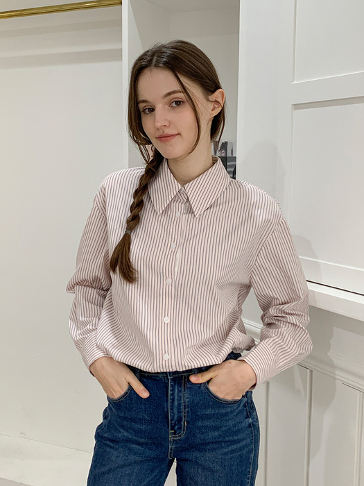 Straight String Cropped Shirt