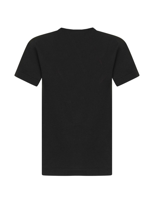 24SS 레드 하트 프린트 티셔츠 블랙 AZ-T112-051-1
