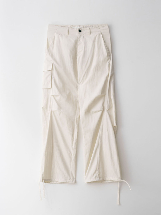 N.WIDE CARGO PANTS_CREAM