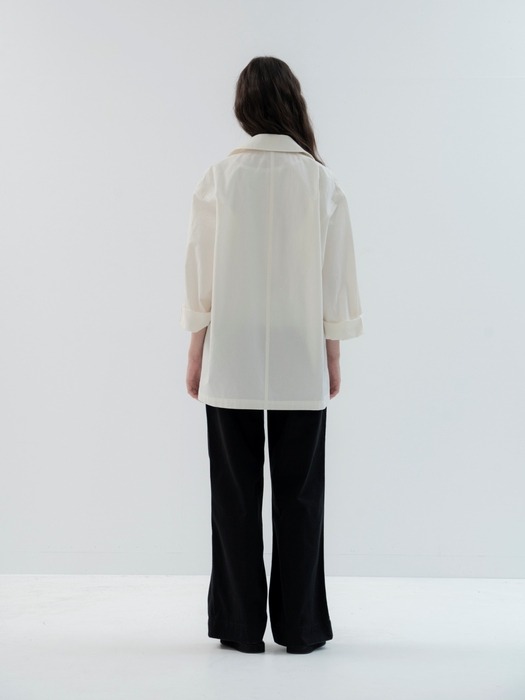 Cotton Linen Jacket(White)