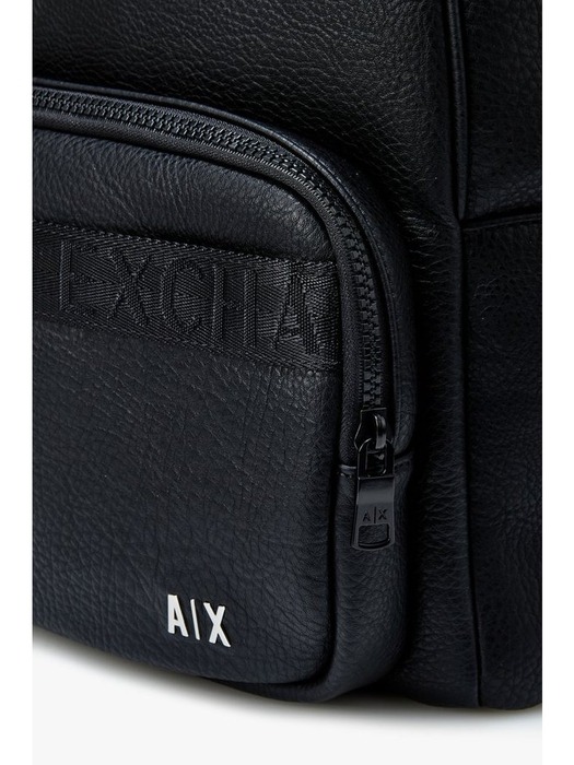 AX 남성 로고 자카드 그레이니 백팩(A414170004)블랙