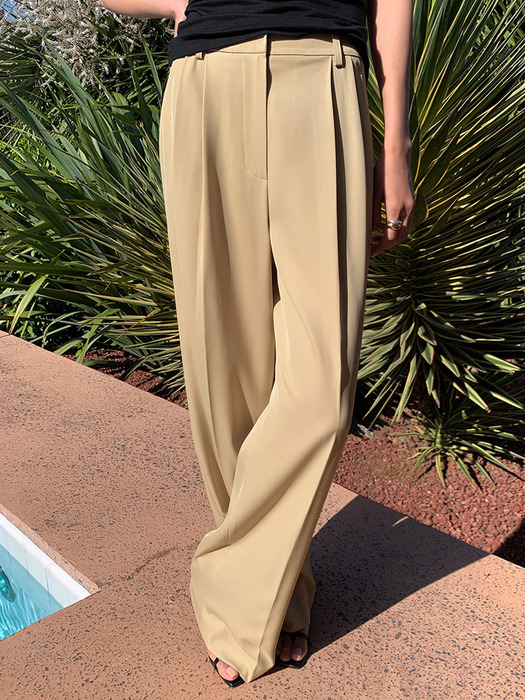 Summer Tailored Slacks_BEIGE