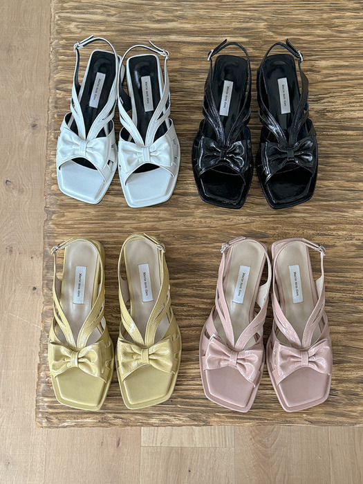 Finz ribbon sandals_4colors