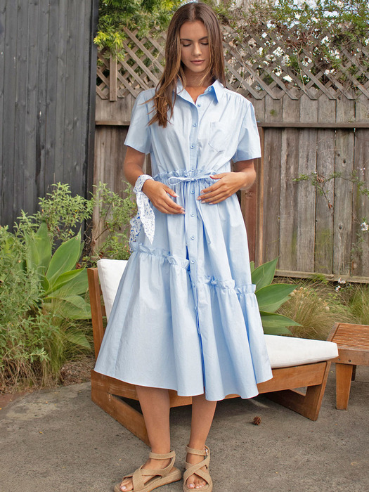 POCARI Shirt Dress(포카리)_LIGHT BLUE