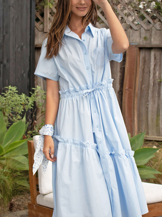 POCARI Shirt Dress(포카리)_LIGHT BLUE