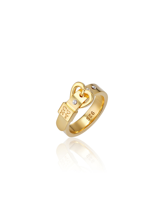 Heart Belt Ring _ GOLD (Silver92.5)