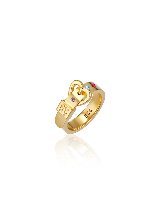 Heart Belt Ring _ GOLD (Silver92.5)