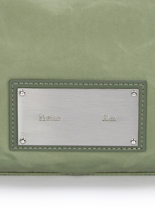 NYLON BOSTON BAG IN KHAKI