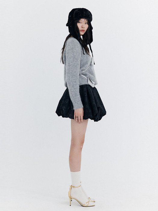 Balloon Banding Skirt_Black